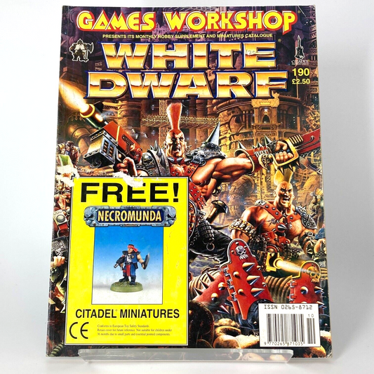 White Dwarf 190 Magazine Games Workshop Warhammer Fantasy 40,000 40K M1074