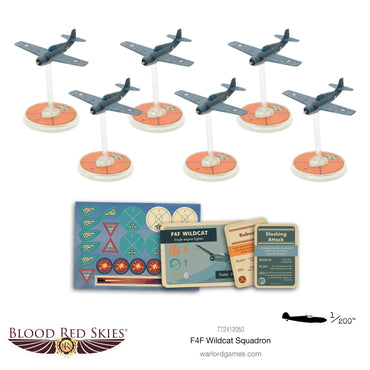 Blood Red Skies: F4F Wildcat Squadron - Bolt Action Warlord Games Miniatures