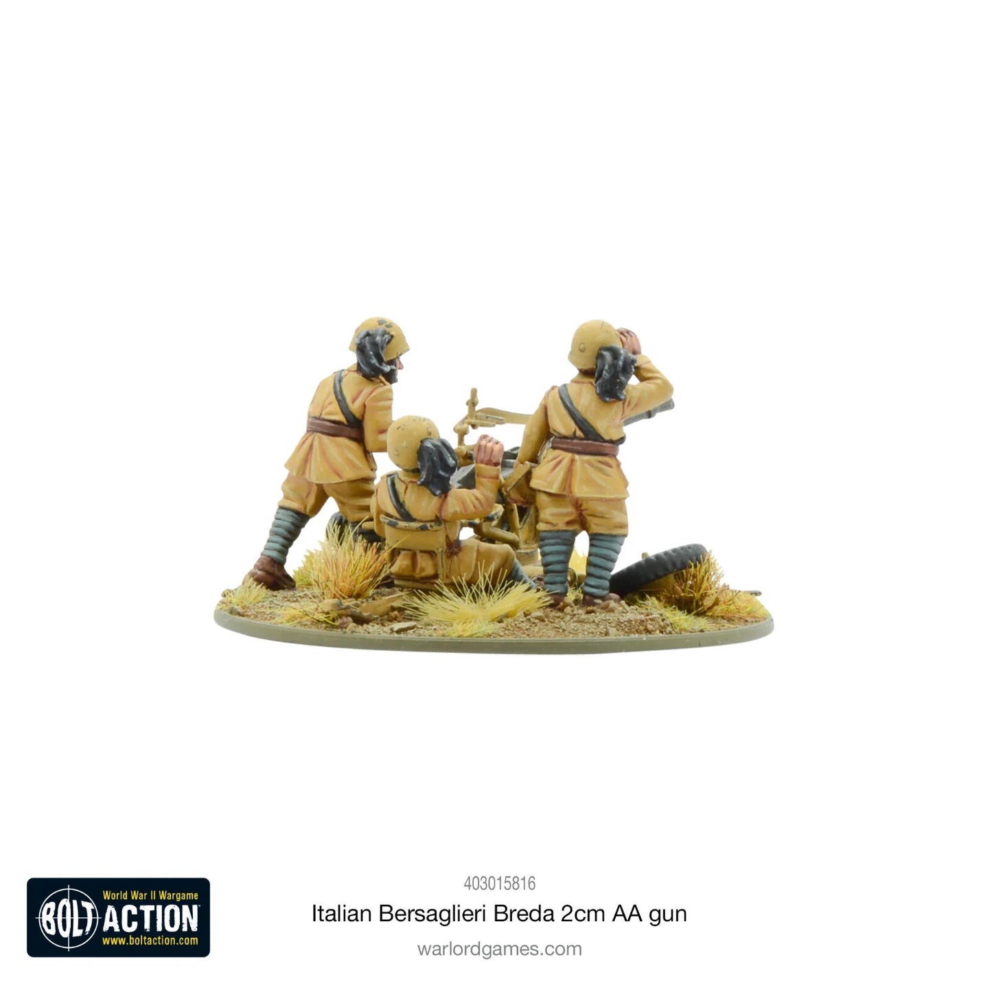 Italian Bersaglieri Breda 2cm AA Gun - Warlord Games Bolt Action Miniatures