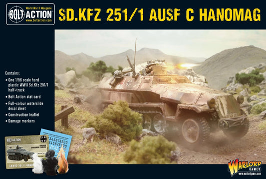 SD.KFZ 2251/1 AUSF C Hanomag - Mid-War - Warlord Games Bolt Action Miniatures