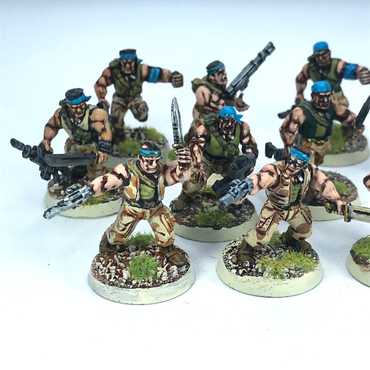 Imperial Guard Catachan Section Squad - Painted - Warhammer 40K C1956