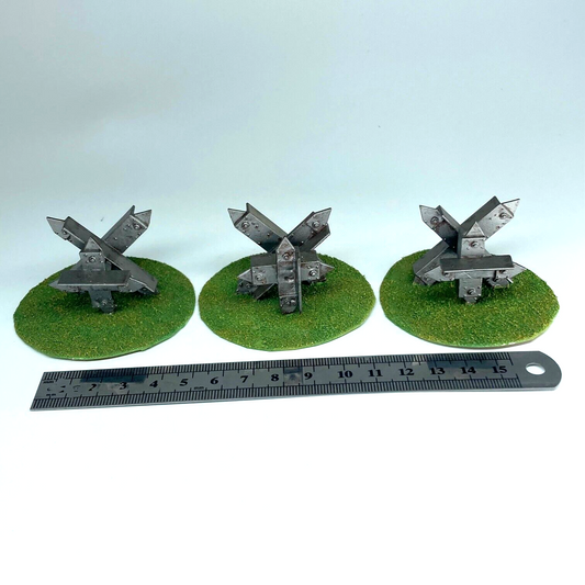 Hedgehog Tank Traps - Painted Terrain & Accessories - Warhammer 40k C3003
