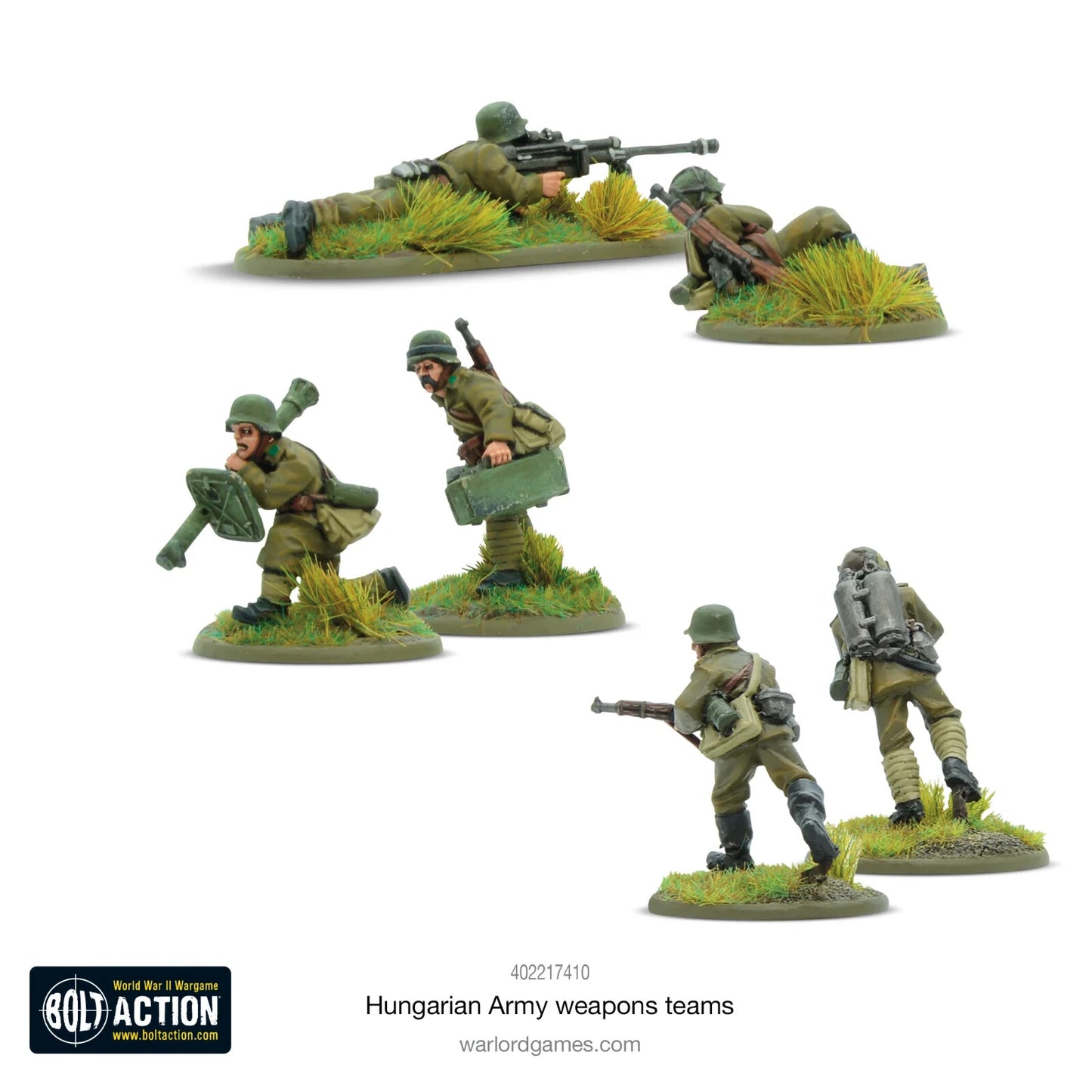 Hungarian Army Weapons Teams - Brand New - Warlord Games Bolt Action Miniatures