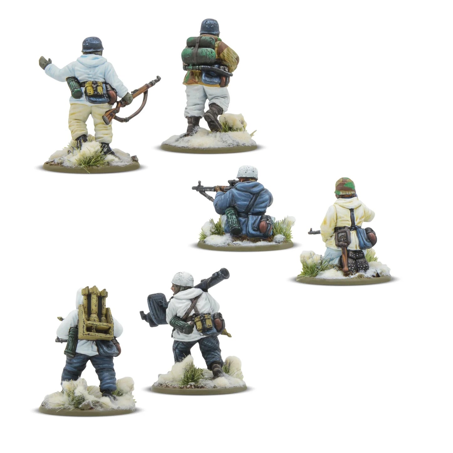 Fallschirmjager (Winter) Weapons Teams - Warlord Games Bolt Action Miniatures