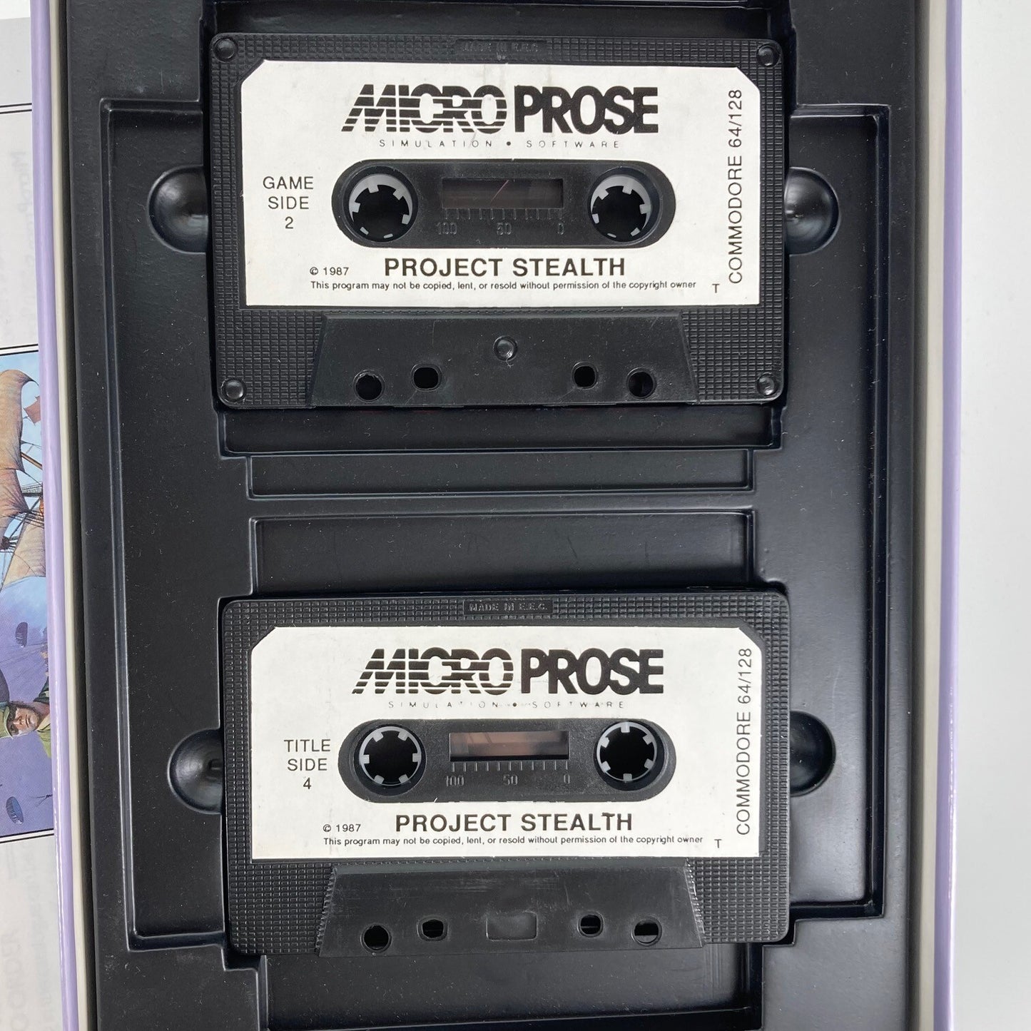 Project Stealth Fighter Micro-prose Commodore 64 Game W301