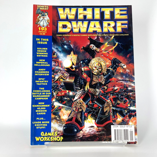 White Dwarf 193 Magazine Games Workshop Warhammer Fantasy 40,000 40K M1308