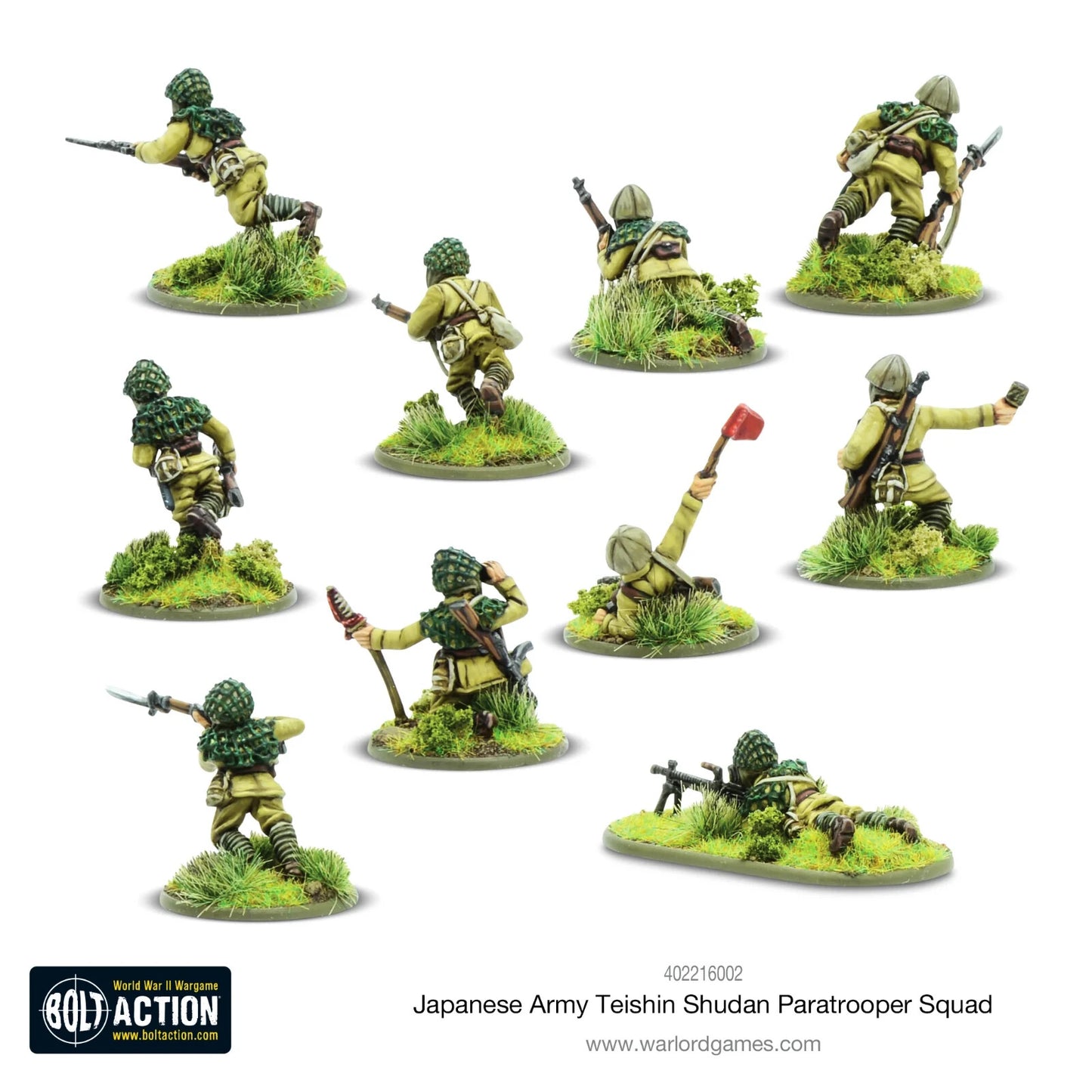 Japanese Army Teishin Shudan Paratroopers Squad - Warlord Games Bolt Action