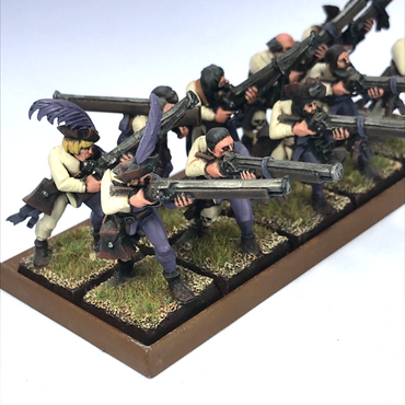 The Empire Handgunner Regiment & Tray - Warhammer Fantasy Classic Painted