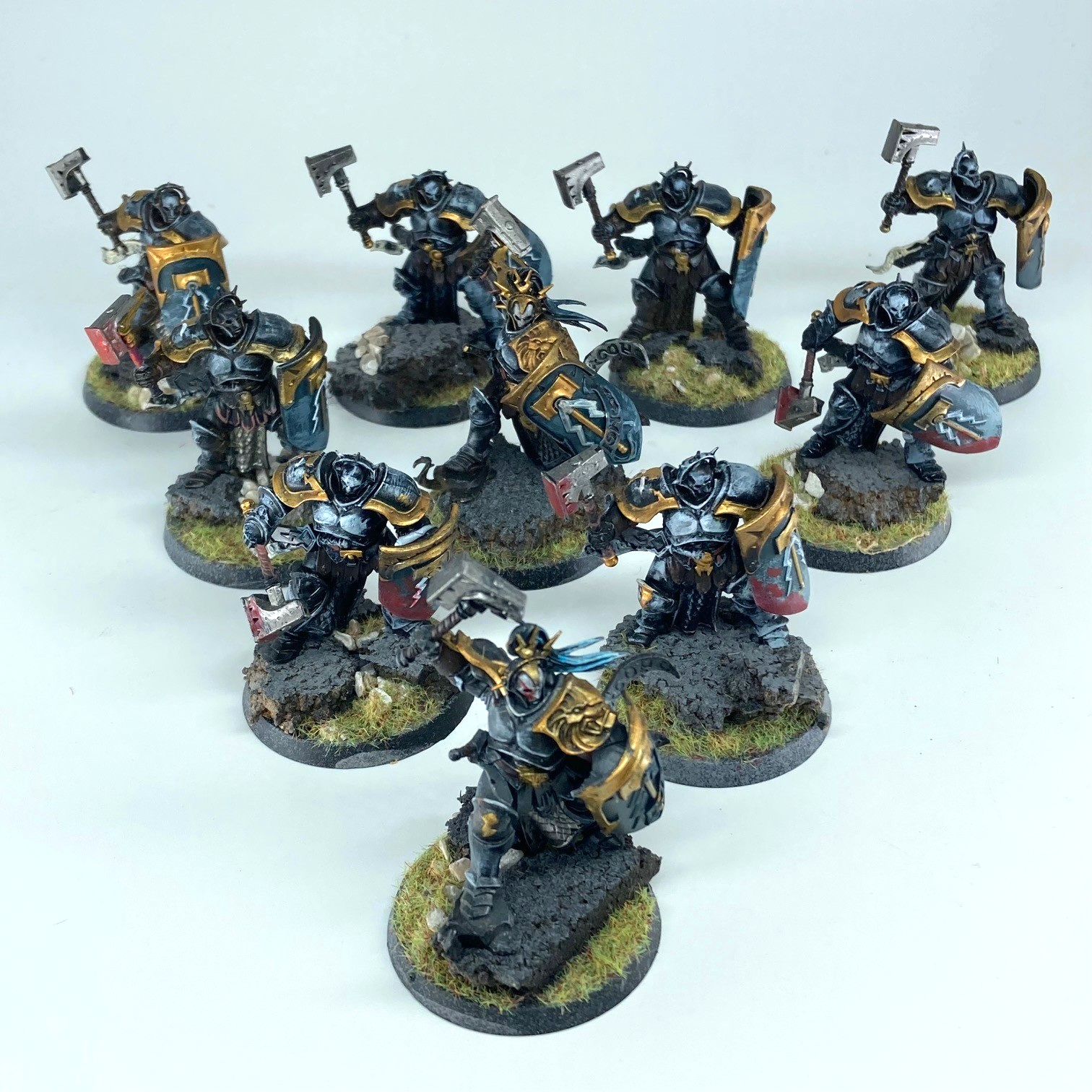 My first Stormcast Eternals, a squad of Liberators, painted up. Decided My first Stormcast Eternals, a squad of Liberators, painted up. Decided