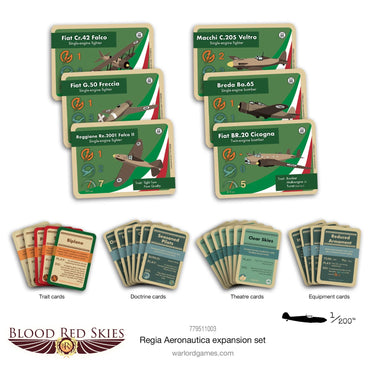 Blood Red Skies: Regia Aeronautica Expansion Pack - Bolt Action Warlord Games