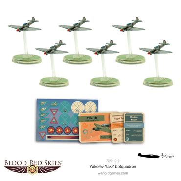 Blood Red Skies: Yakolev Yak-1B Squadron - Bolt Action Warlord Games Miniatures
