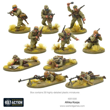 Afrika Korps Infantry - Warlord Games Bolt Action Miniatures