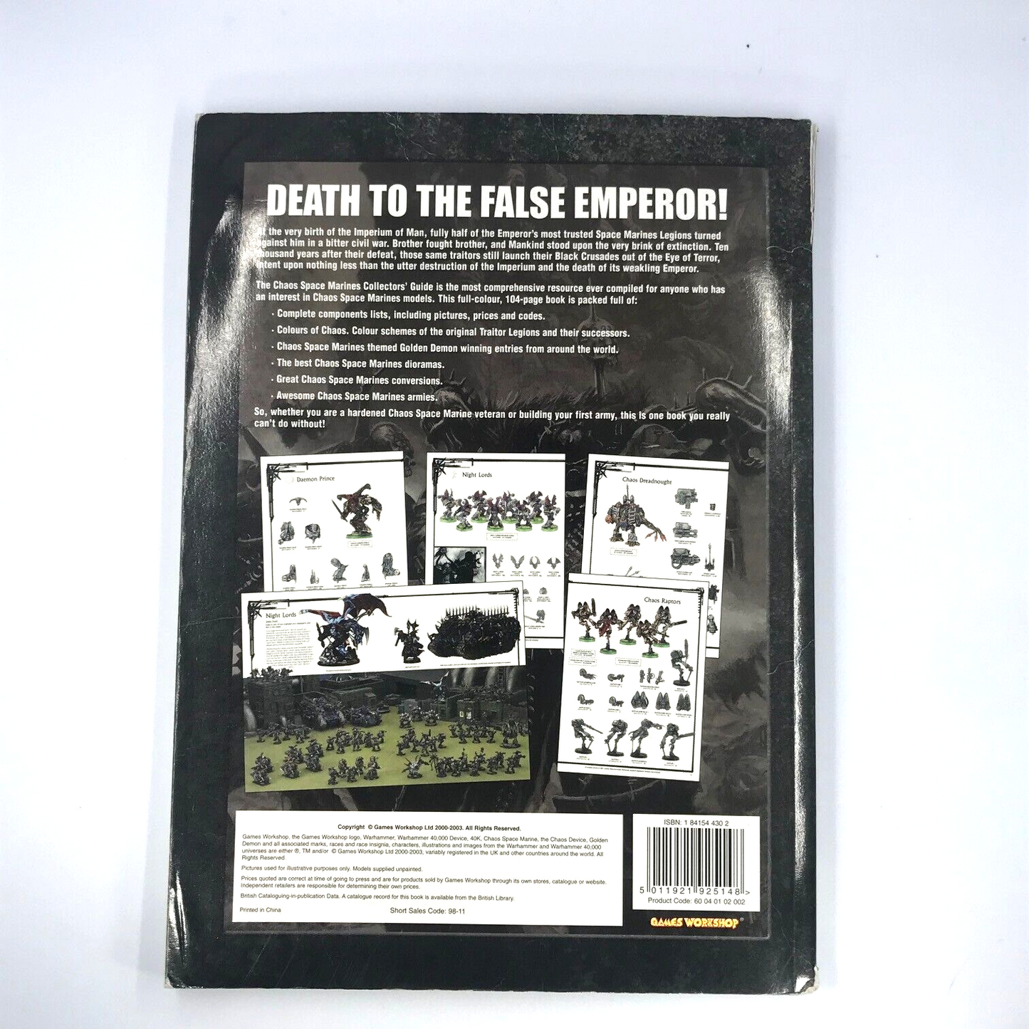 Classic Chaos Space Marines Collectors' Guide Publication - Warhammer 40K M158