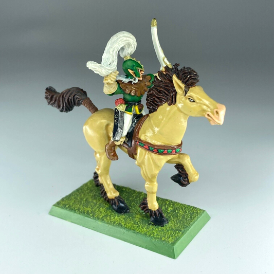 Wood Elf Glade Rider - Painted - Citadel Warhammer Fantasy Part Metal C5308
