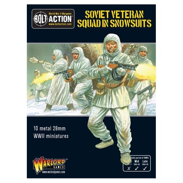 Soviet Veteran Squad In Snowsuits - Brand New - Warlord Games Bolt Action