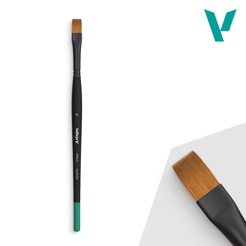 Effects Size 8 - Paint Brush - Acrylicos Vallejo - Hobby Paint Brush