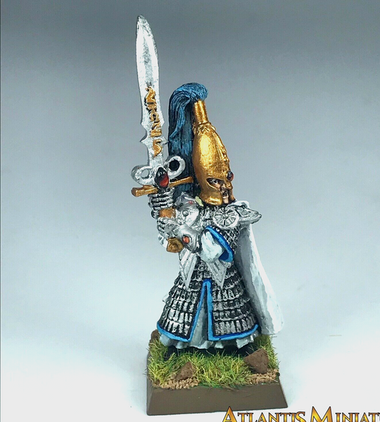 High Elves Swordmaster Champion Elf - Warhammer Fantasy Painted Metal X316