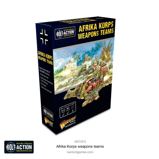 Afrika Korps Weapons Teams - Brand New - Warlord Games Bolt Action Miniatures