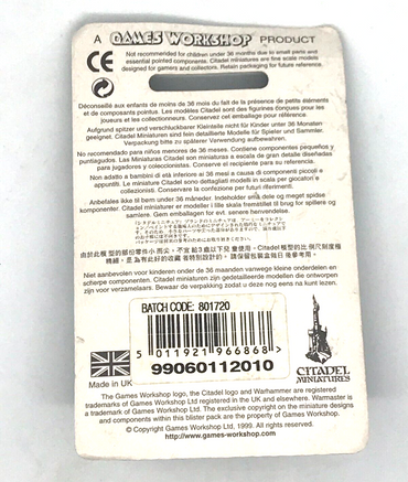 Dark Eldar with Assault Weapon Blister - OOP - Warhammer 40K Classic Metal C623