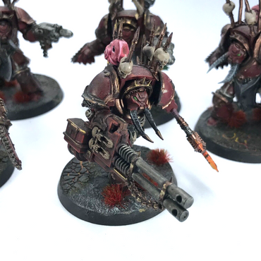 Chaos Space Marine Terminator Squad - Painted - Warhammer 40K C3343