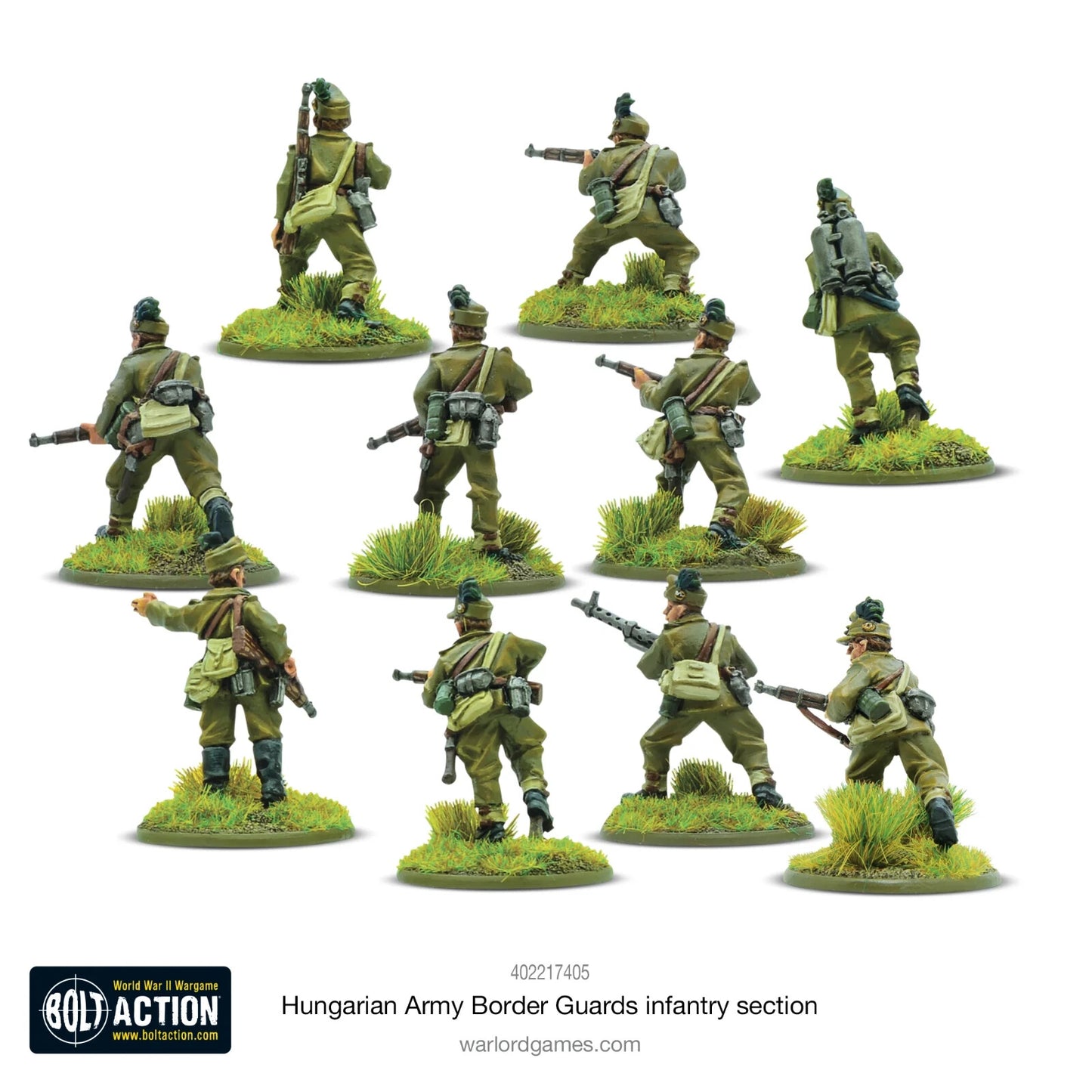 Hungarian Army Border Guards Infantry Section - Warlord Games Bolt Action