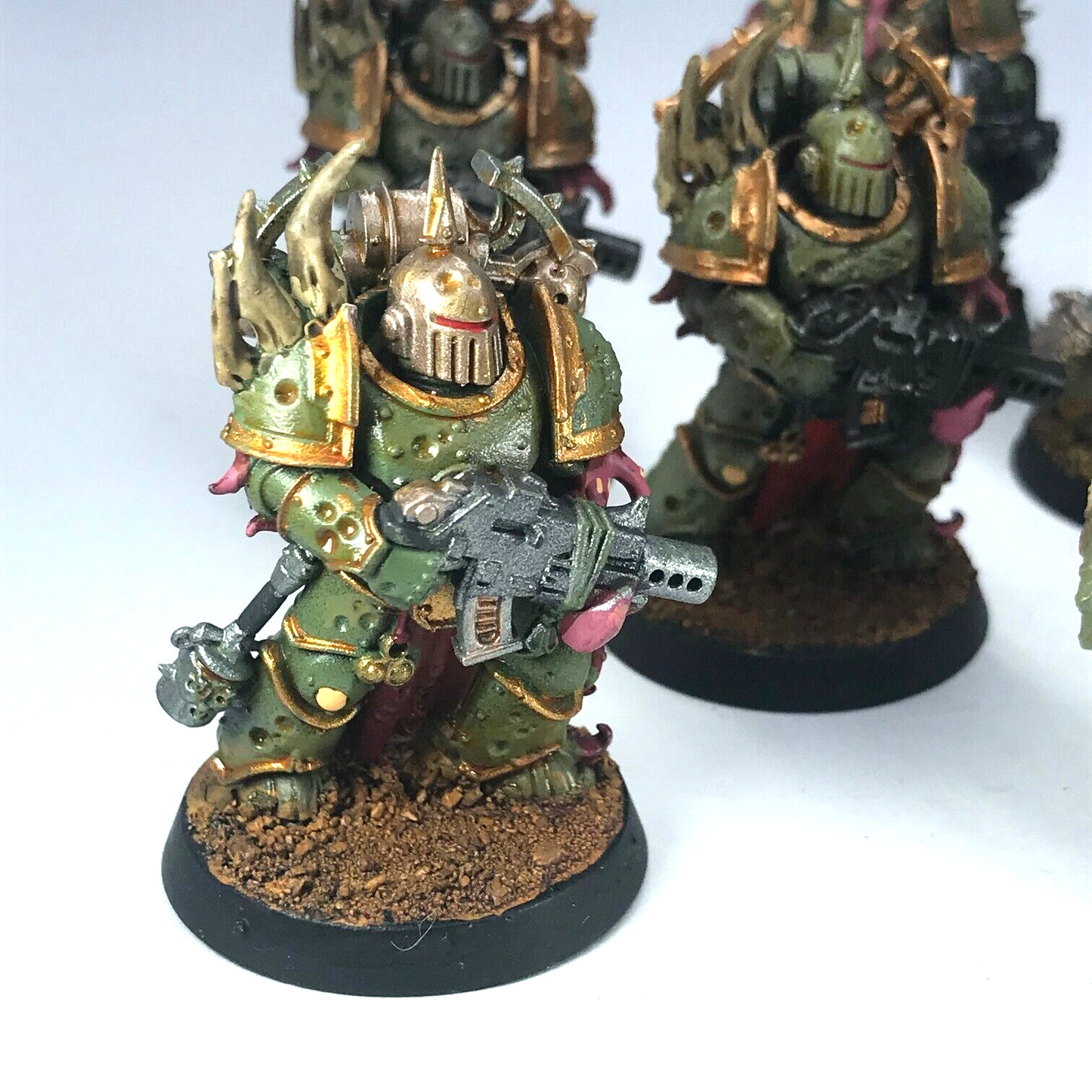 Death Guard Plague Marines Chaos Space Marines - Painted - Warhammer 40K C3401
