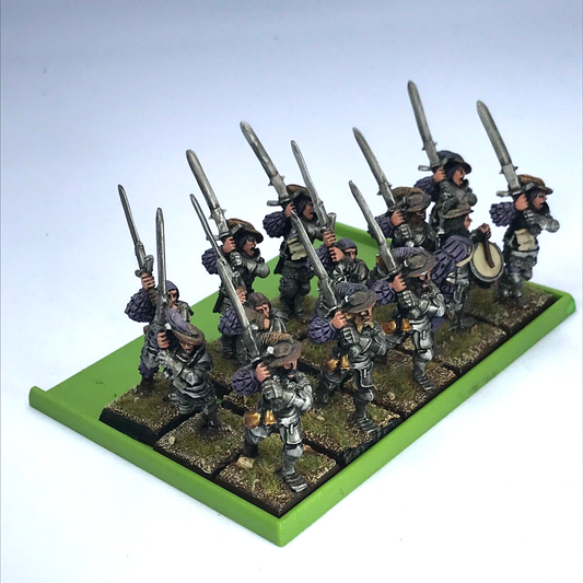 The Empire Greatsword Regiment & Tray - Warhammer Fantasy Classic Painted Metal