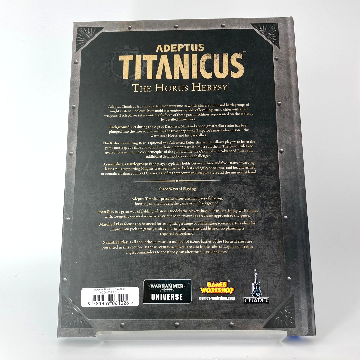 Adeptus Titanicus Rulebook - Hardback - Warhammer Adeptus Titanicus GW M1824
