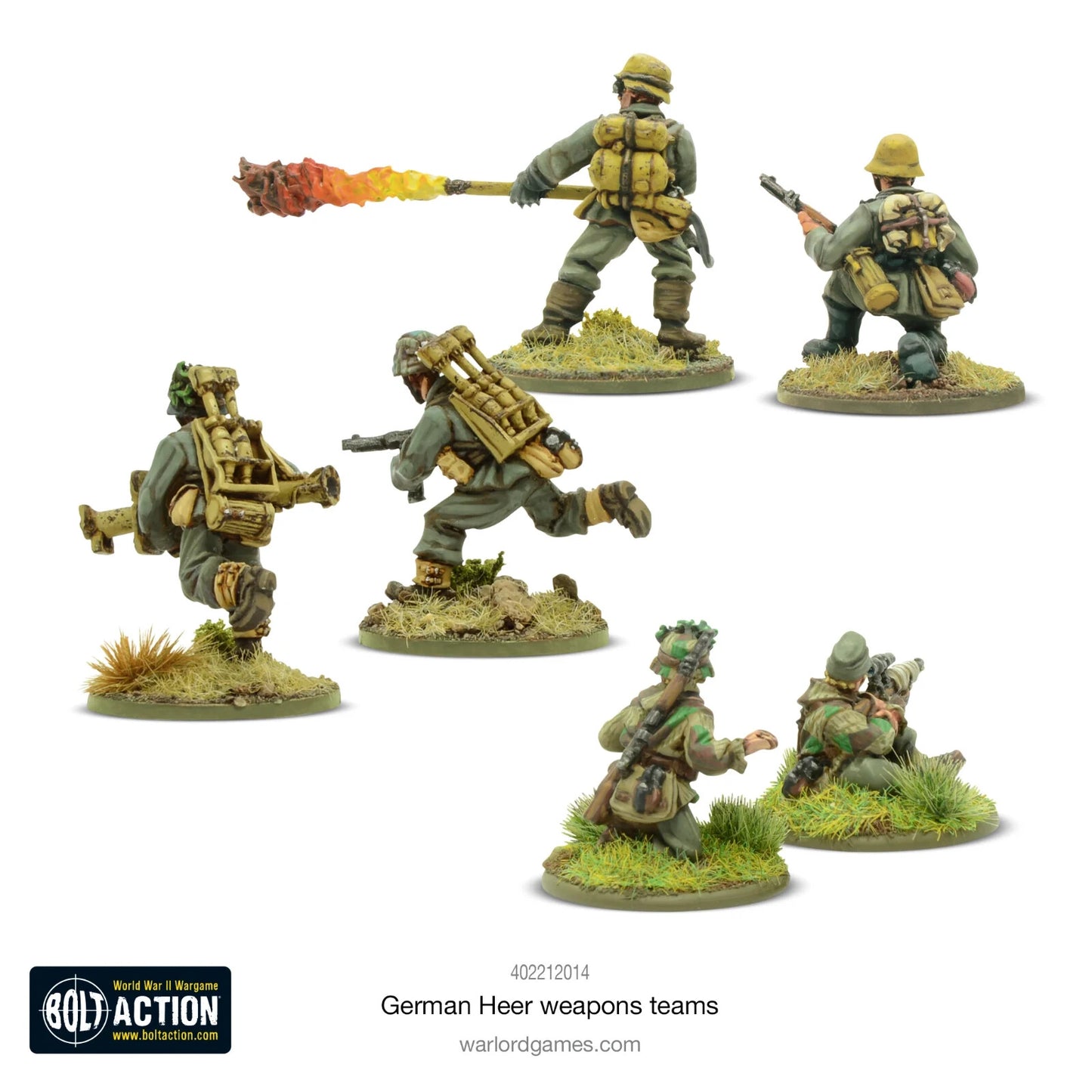 German Heer Weapons Teams - Brand New - Warlord Games Bolt Action Miniatures