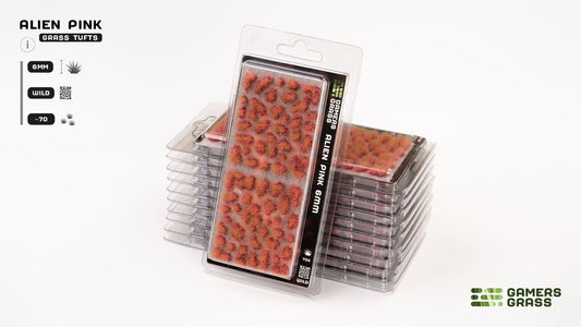 Alien Pink Grass Tufts 6mm - Model Basing - Gamers Grass