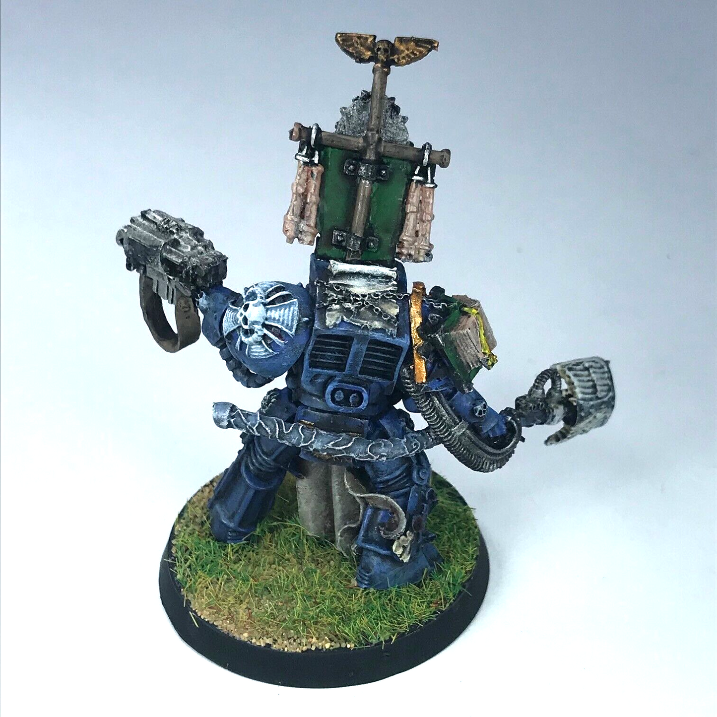 Librarian In Terminator Armour Space Marines - Bent Staff - Warhammer 40K C3041