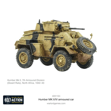British Humber MK II/IV Armoured Car - Warlord Games Bolt Action Miniatures