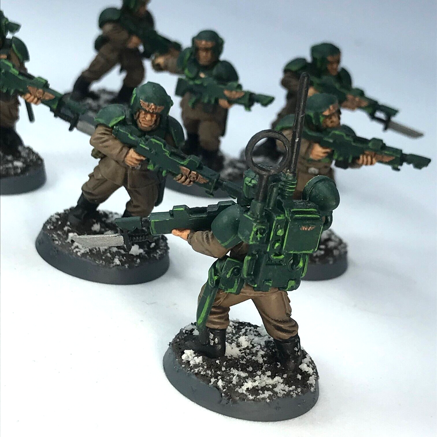 Cadian Infantry Squad Imperial Guard Astra Militarum Painted Warhammer 40K C2943