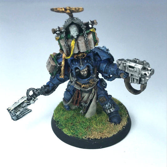 Librarian In Terminator Armour Space Marines - Bent Staff - Warhammer 40K C3041
