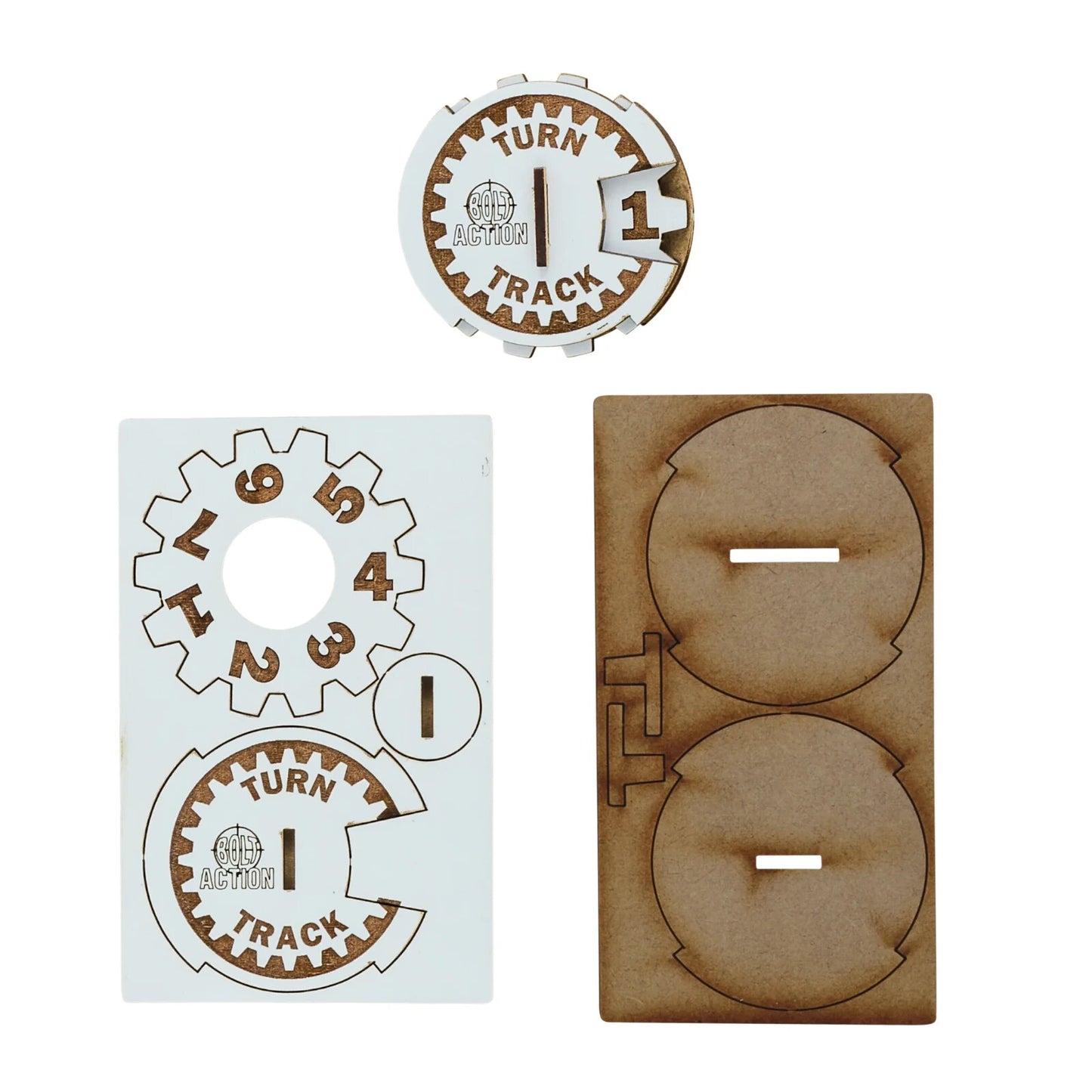 Bolt Action Turn Marker (MDF) - Brand New - Warlord Games Bolt Action Miniatures