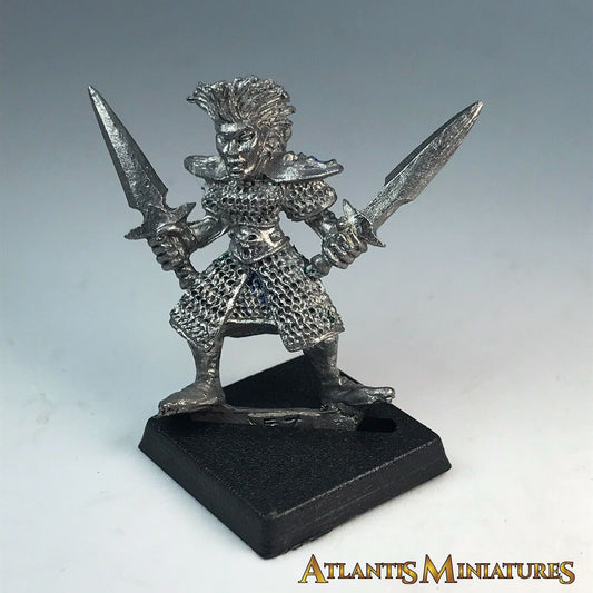 Metal Classic Dark Elves Elf Warrior - Warhammer Age of Sigmar X7370