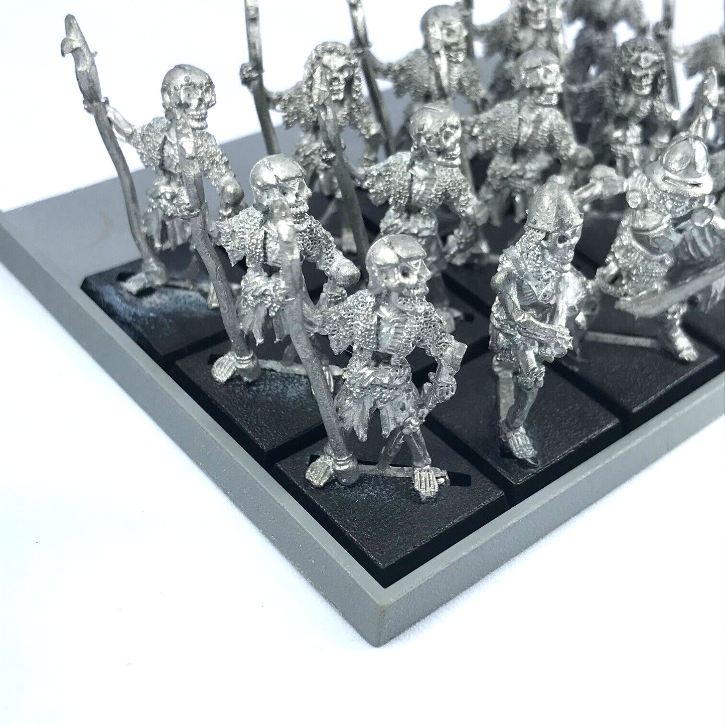 Classic Undead Skeleton Nightmare Legion Spearmen with Tray - Warhammer Fantasy