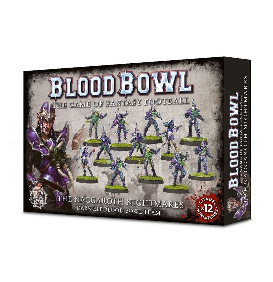 Dark Elf Team - The Naggaroth Nightmares - Brand New - Blood Bowl Games Workshop