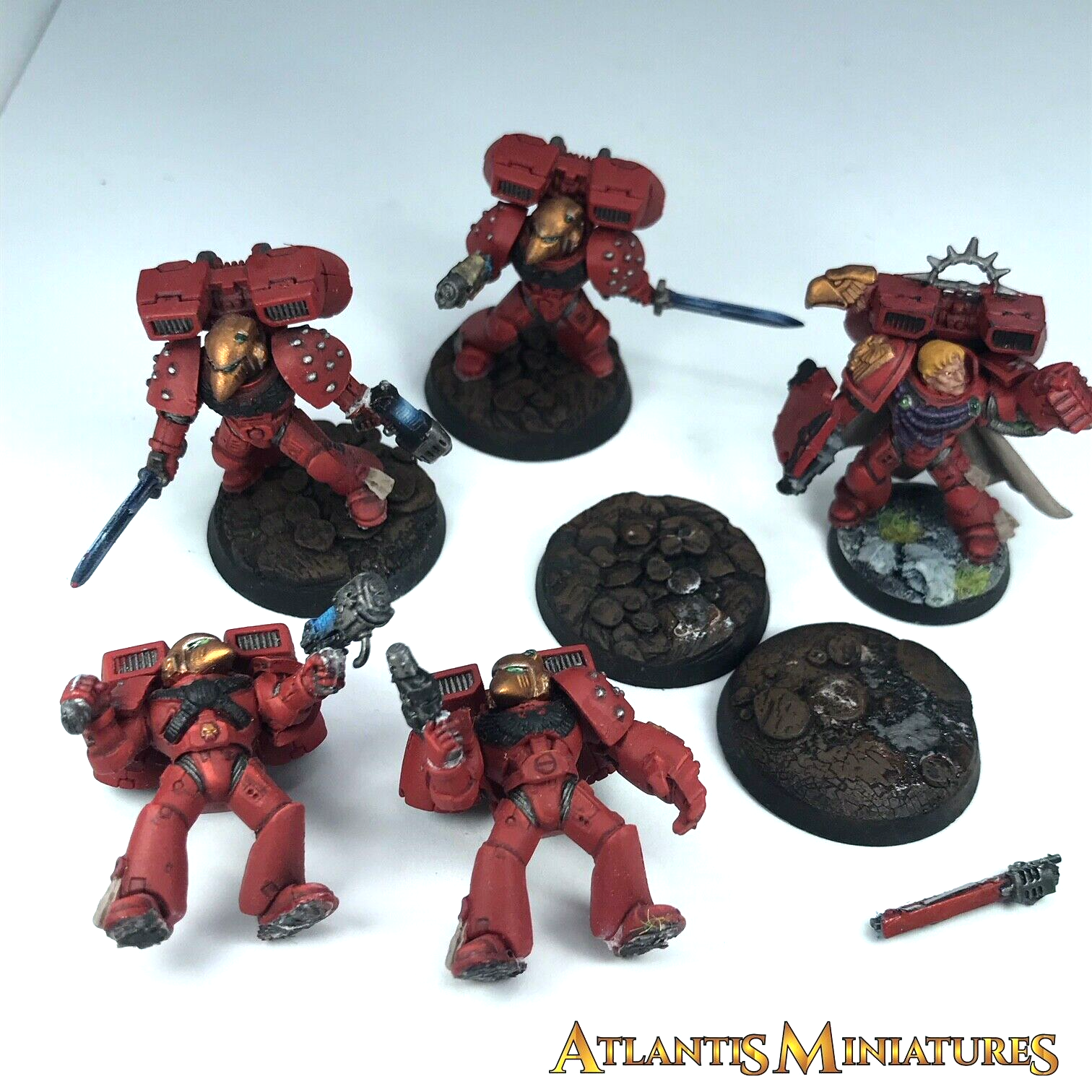 Painted Blood Angel Assault Squad Space Marine Warhammer 40K C1478 Painted Blood Angel Assault Squad Space Marine Warhammer 40K C1478