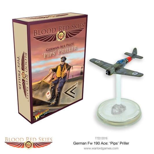 Blood Red Skies: 'Pips' Priller Ace Pilot - Bolt Action Warlord Games