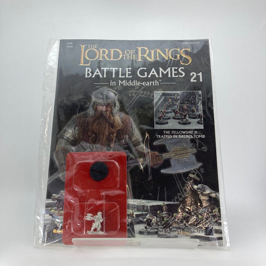 LOTR Magazine 21 - Metal Gimli - LOTR Warhammer Lord of the Rings M1953