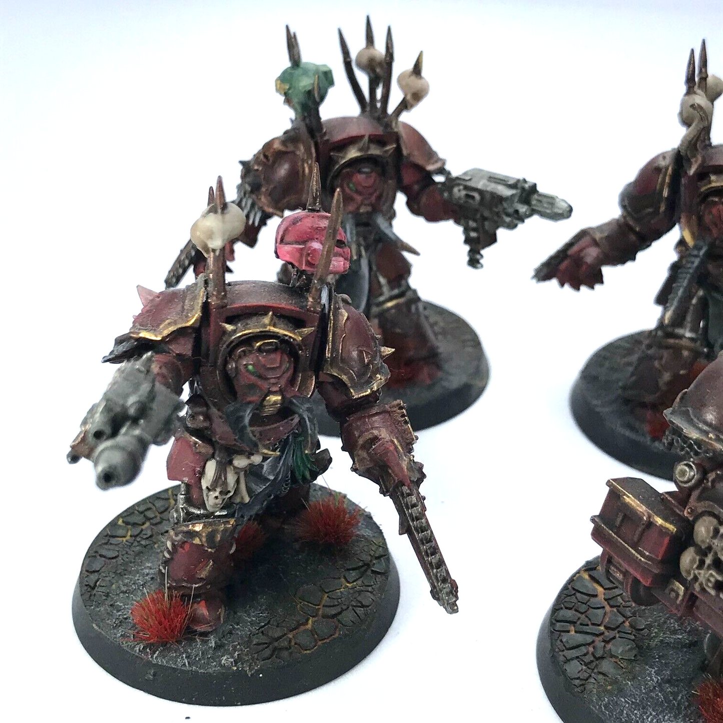 Chaos Space Marine Terminator Squad - Painted - Warhammer 40K C3343