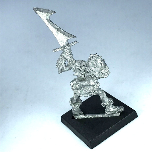 Classic Metal Orc Warrior Dated 1985 Orcs & Goblins - Warhammer Fantasy X12506