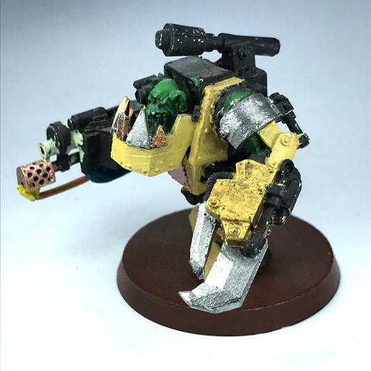 Metal Armoured Mega Nob Meganob Space Ork Orks - Warhammer 40K X8677