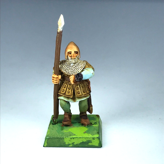 Metal Classic Bretonnian Men At Arms Spearman - Painted Warhammer Fantasy X10783