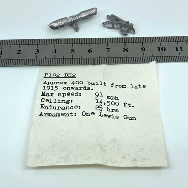 P102 DH2 - 1:200 Historical Miniatures - Metal - Unbranded Miniatures X6251