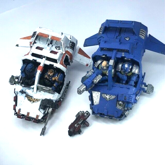 Classic Landspeeder Pair Space Marine - Varying Condition - Warhammer 40K C3391