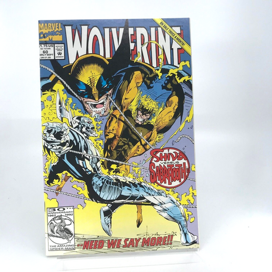 Marvel Wolverine Issue 60 - Original Vintage Comic - Marvel Comics D129