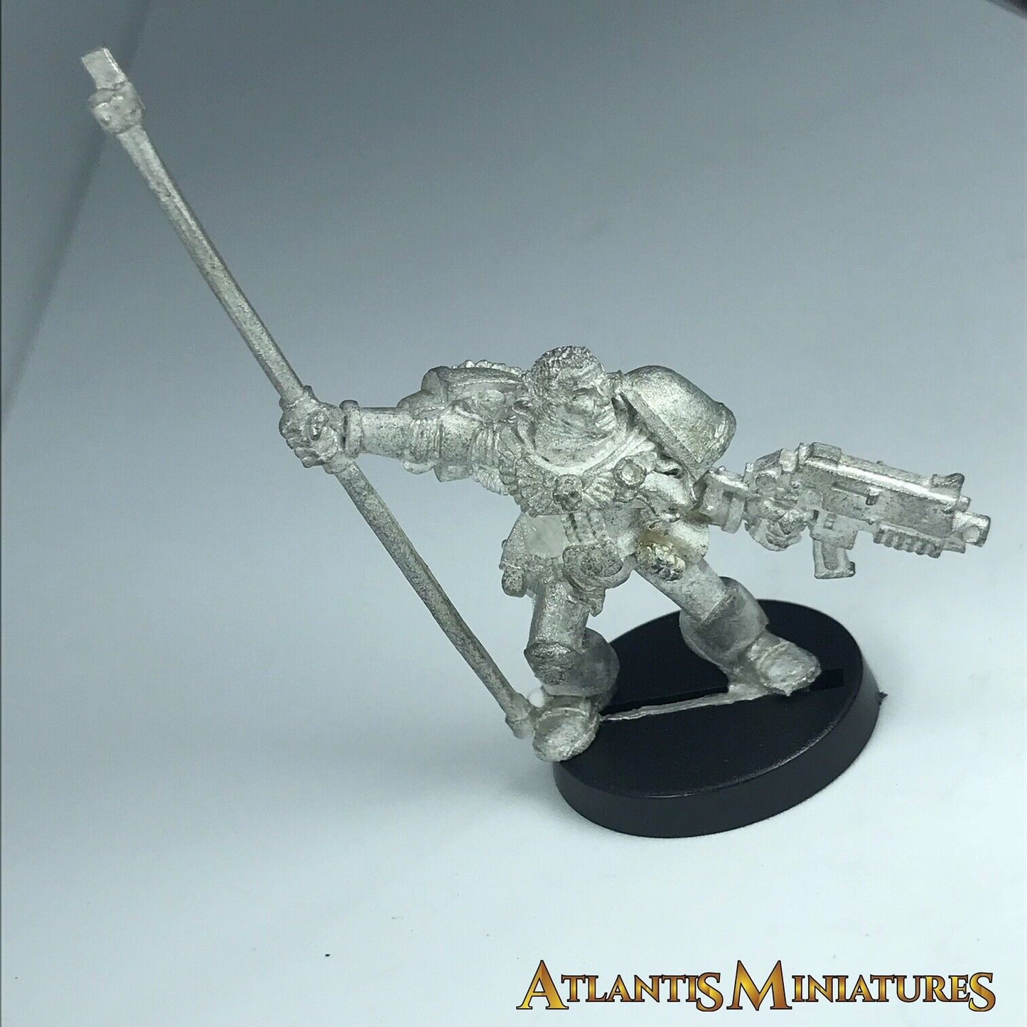 Metal Space Marine Command Standard Bearer - Warhammer 40K X6418