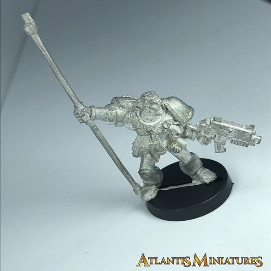 Metal Space Marine Command Standard Bearer - Warhammer 40K X6418